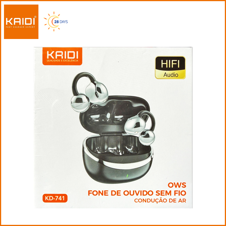 Fone de Ouvido Sem fio Bluetooth Condução de Ar OWS Kaidi KD-741