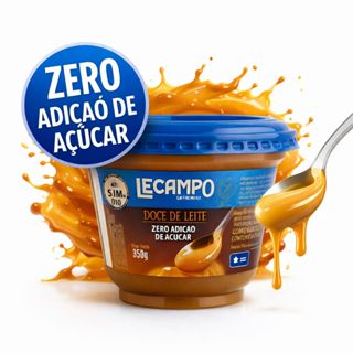 Doce de leite zero açúcar Lecampo 350g em Oferta na Shopee
