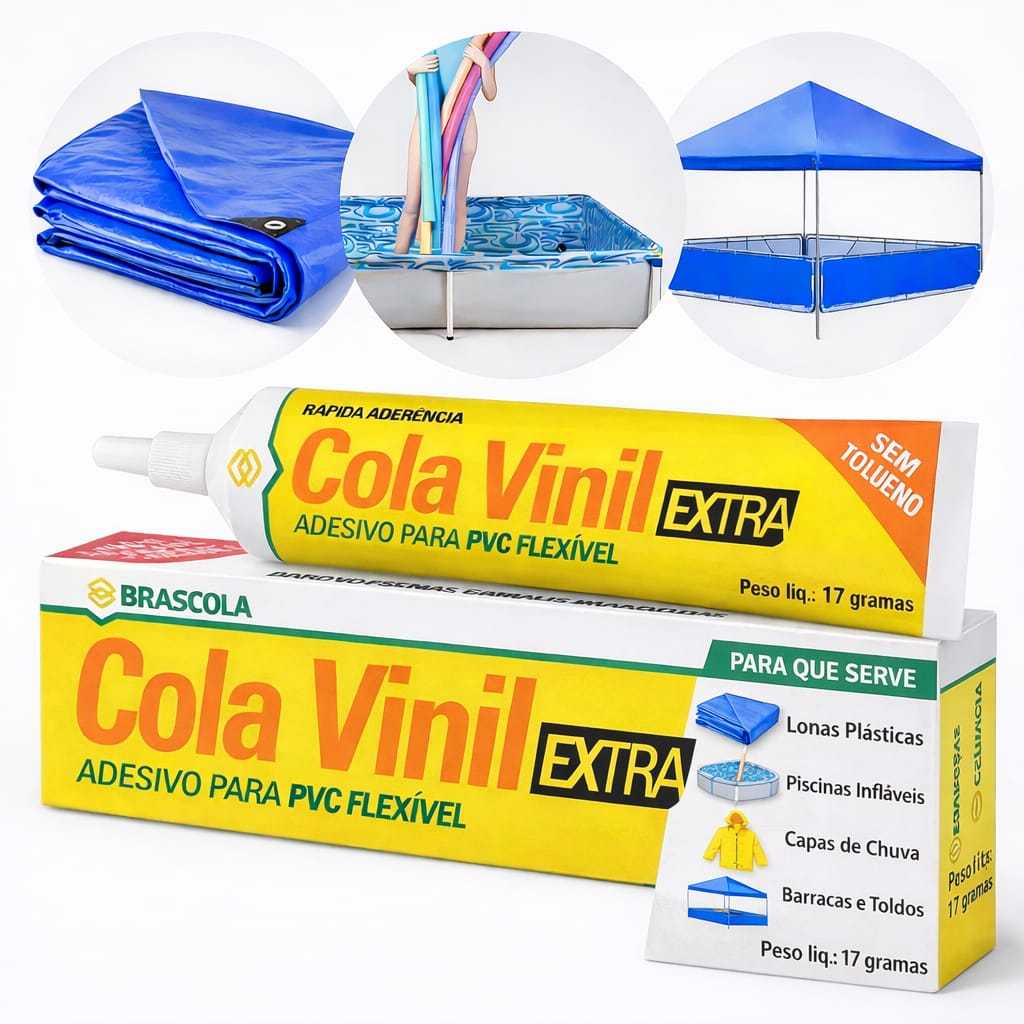 Cola Vinil 17g Brascola – Adesivo para PVC, Vinil, Plástico e Reparos Rápidos em Oferta na Shopee