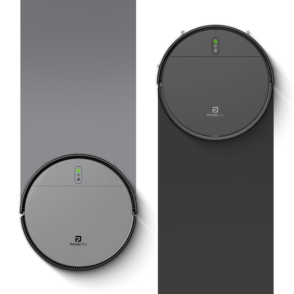 Aspirador Robô Inteligente PandaPlus AMG-R1 Wi-Fi App Alexa Google Controle Passa Pano volta Base Bivolt