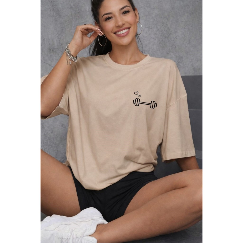 Camiseta Tshirt Camisa Feminina Para Academia Estilo Blogueirinha Algodão 26.1 Premium