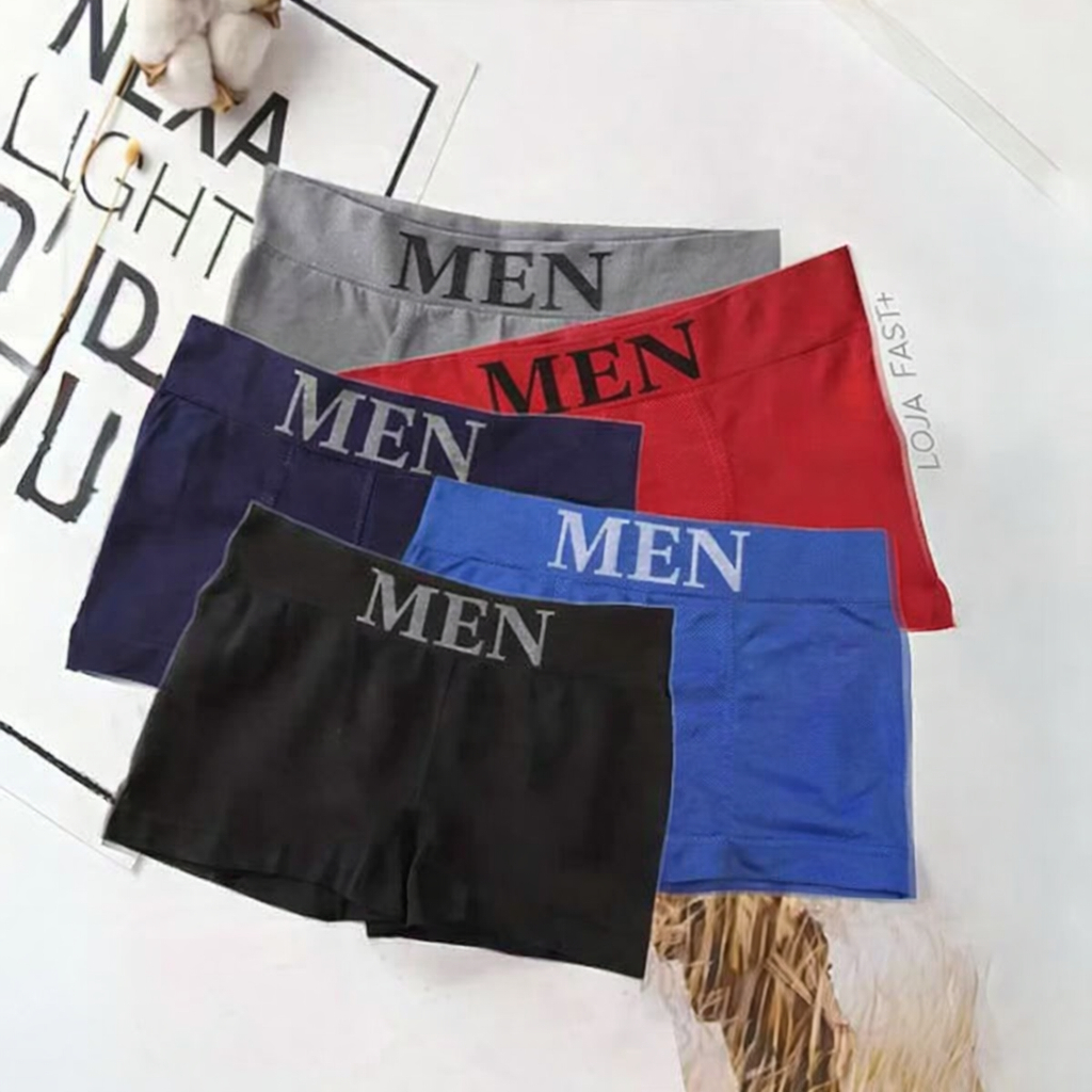 Kit 10/8 Cuecas Boxer Microfibra Adulto Premium em Oferta na Shopee