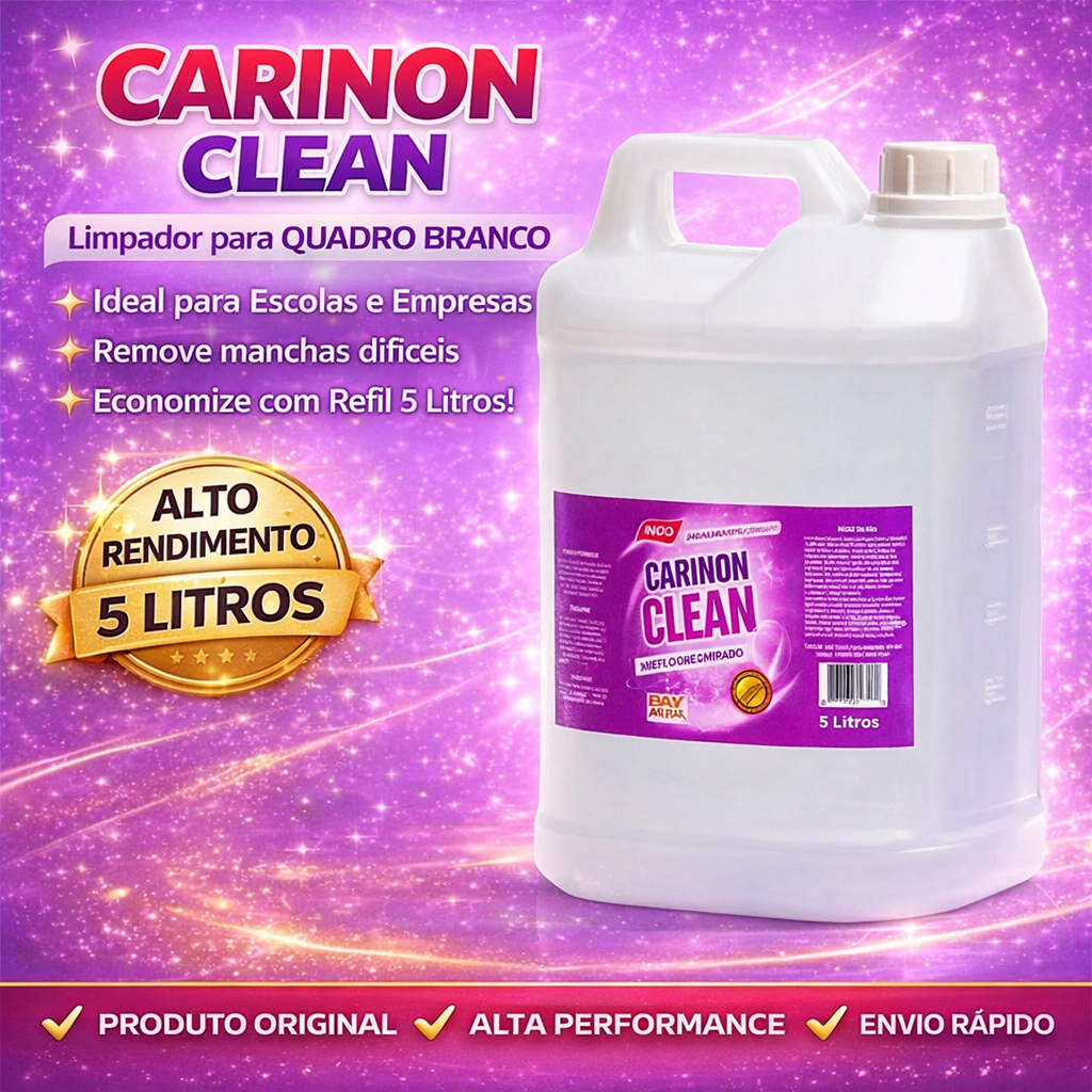 Limpador Multiuso para Limpeza de Quadro Branco Escolar Carinon Clean Especial 5 litros em Oferta na Shopee