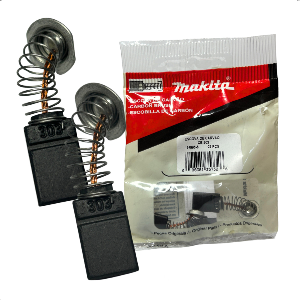 Escova De Carvão CB-303 Para Serra Mármore 4100nh2 - Makita 1949966