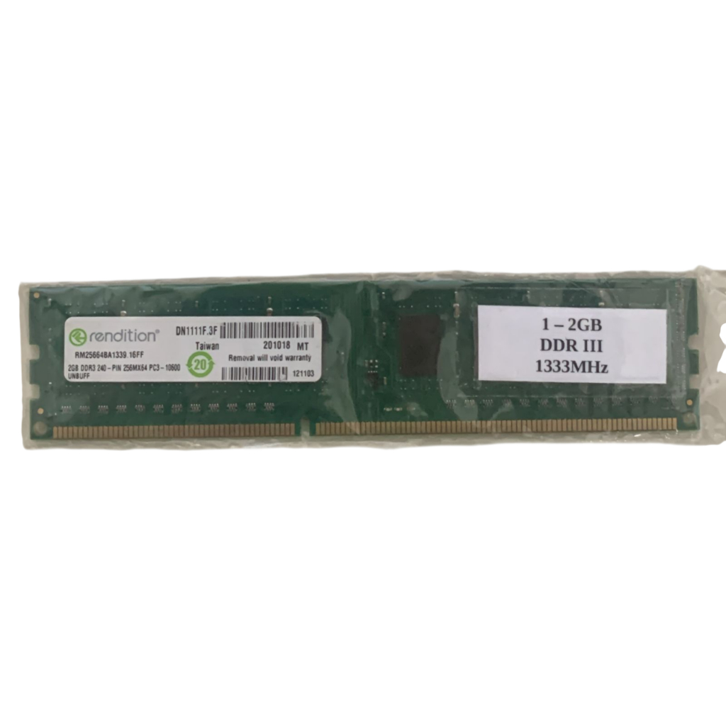 Memória Rendition Ddr3 2gb 1333mhz