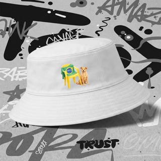*EXCLUSIVO* Chapéu Bucket Hat "Cachorro" Unissex Estilo Moda Praia Aesthetic em Oferta na Shopee