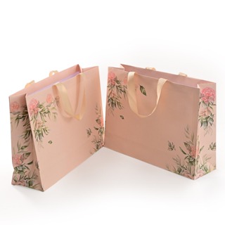 Sacola de Papel Bege Florida G 42x28x12 Premium Ideal para Calçados e Lojas em Oferta na Shopee