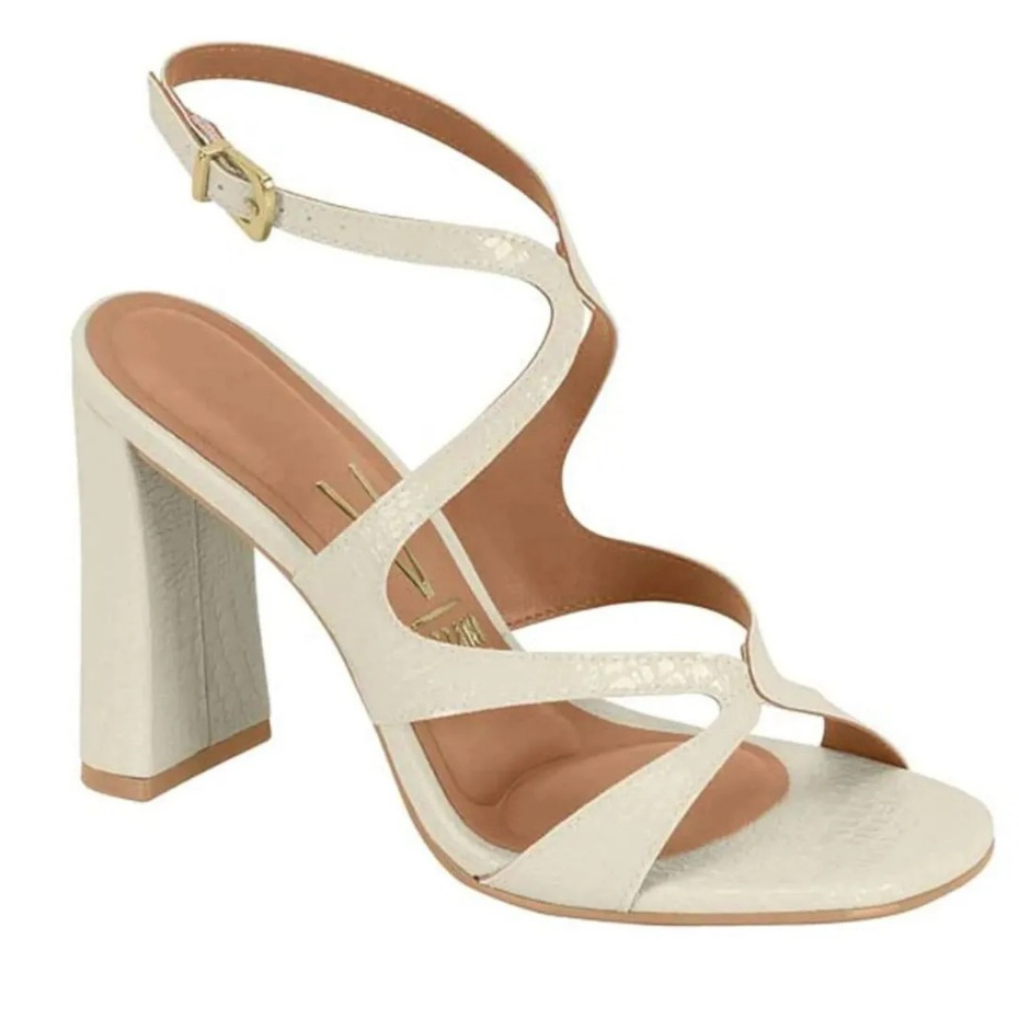 Sandalia Feminina Cruzada Salto Alto Grosso Vizzano Original em Oferta na Shopee