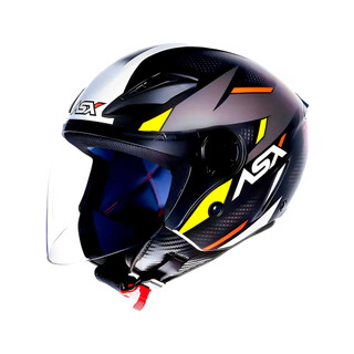 Capacete ASX City Air Square Fosco Grafite Aberto Moto Urbano Confortável Ventilado Viseira Proteção