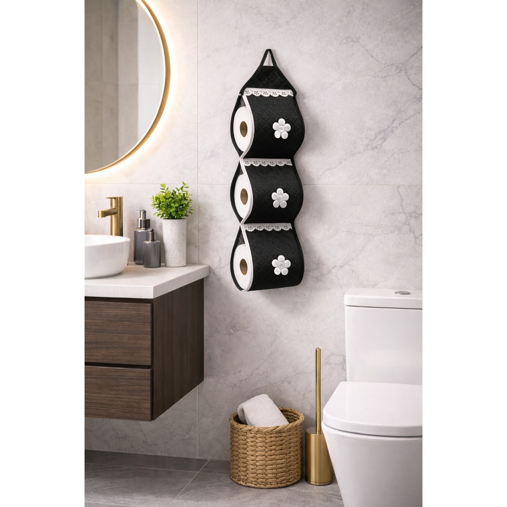 Porta Papel Higiênico  3 Rolos Matelado Ultrassônico