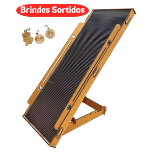 Rampa pet 80cm Antiderrapante Madeira Resistente Com Regulagem de Altura em Oferta na Shopee