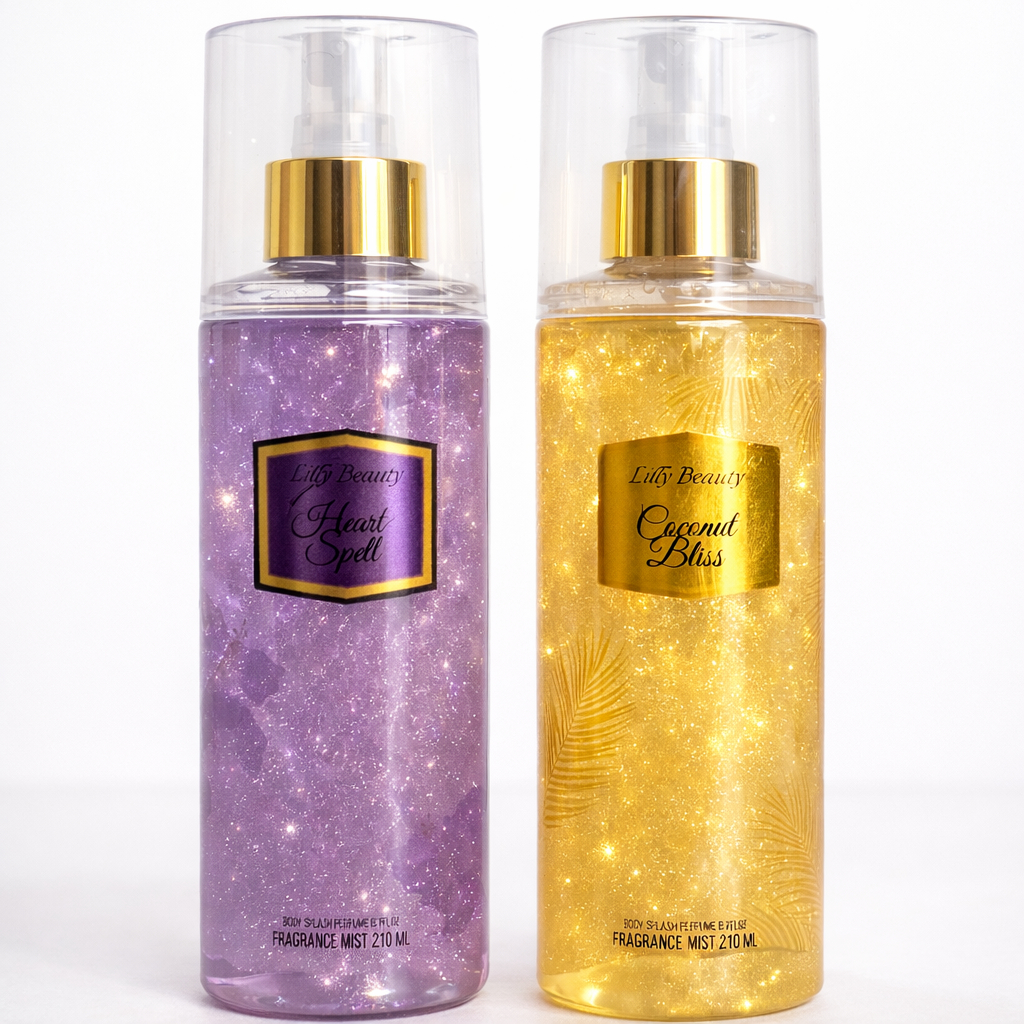 Kit 2 body splash loção corporal perfume luminoso. em Oferta na Shopee