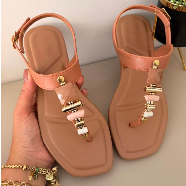 Sandalia Feminina Rasteira Barata Dia a Dia em Oferta na Shopee