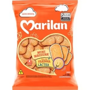 Biscoito Mini Maizena Com Farinha Láctea Marilan 300g em Oferta na Shopee