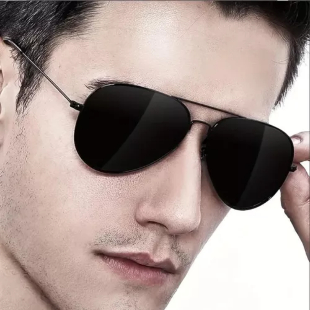 Óculos de Sol Aviador Unissex Com Proteção Uv em Oferta na Shopee