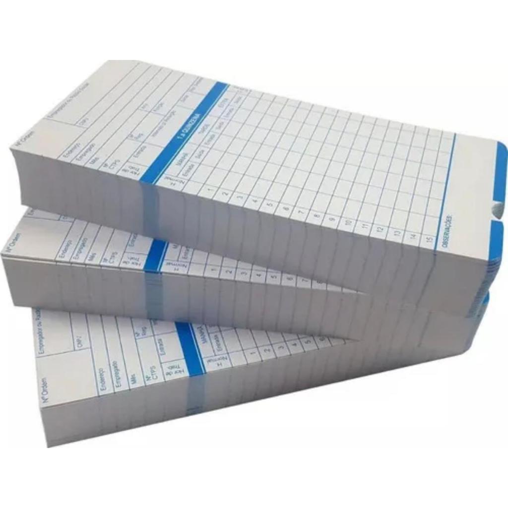 Topdata Cartão De Ponto Relógio Cartográfico KIT COM 118,00   Unidades