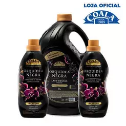Kit Coala Laundry Lava Roupas 5L + 2 Amaciantes 1L - Orquídea Negra