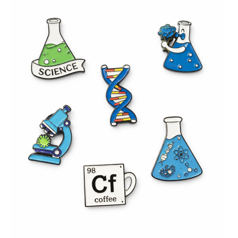BROCHE DE QUÍMICA E LABORATÓRIO -ALFINETES DE CIÊNCIA-BIOMEDICINA FARMÁCIA QUÍMICA-BROCHE METALIZADOS E DE ACRÍLICO