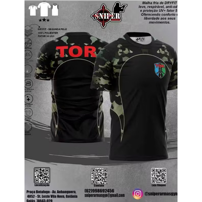 Camiseta Sniper TOR CAMUFLADO