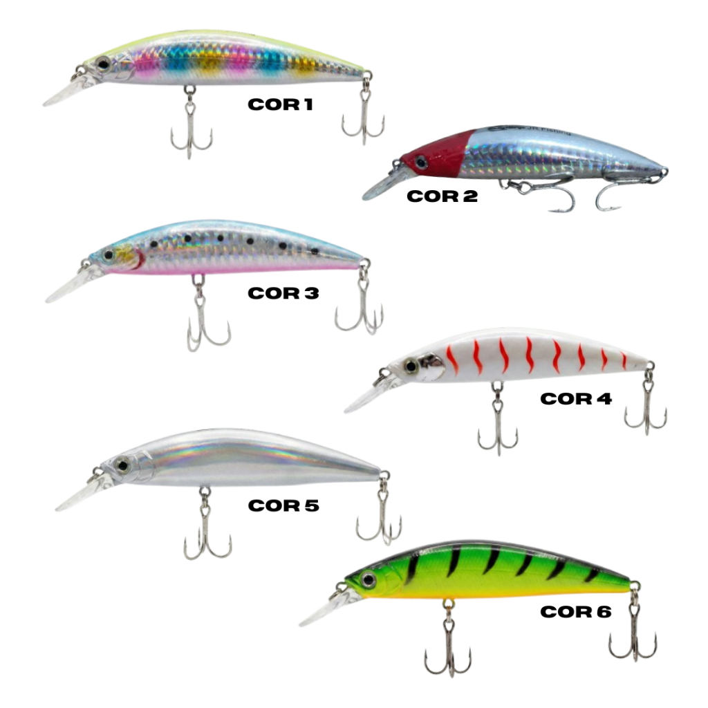 Isca Artificial Sahara HB 229 11cm 26g Meia Água Ação Errática para Robalo e Tucunaré