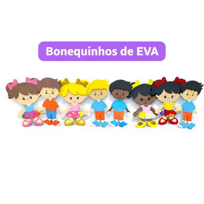 Casal Boneco de EVA Infantil para Painel – Decoração Festa 	de EVA Casal Aplique Decorativo Escola em Oferta na Shopee