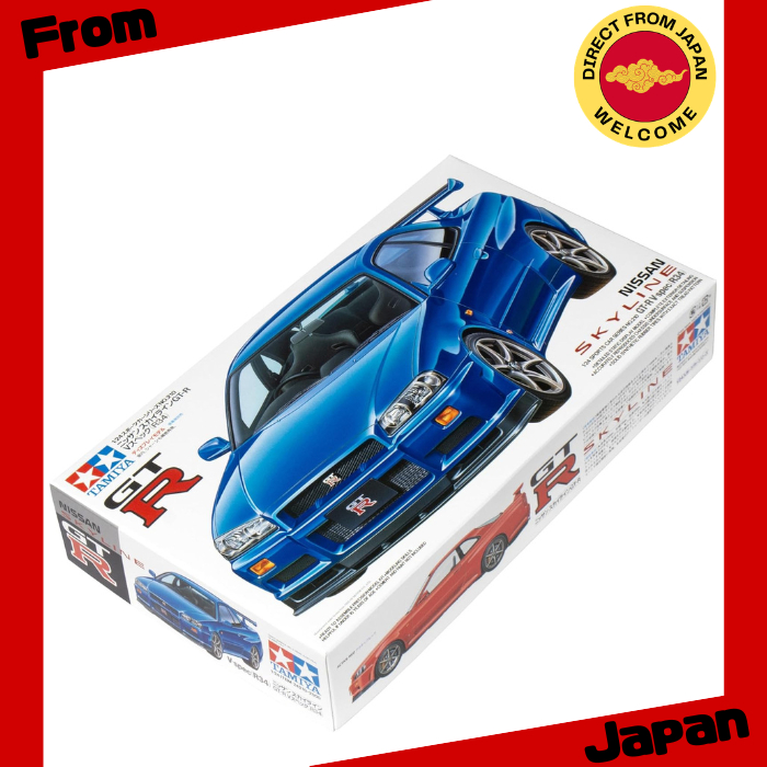 Tamiya Série de Carros Esportivos 1/24 Nº 210 Nissan Skyline GT-R V-Spec R34 - Modelo de Plástico [Direct from Japan]
