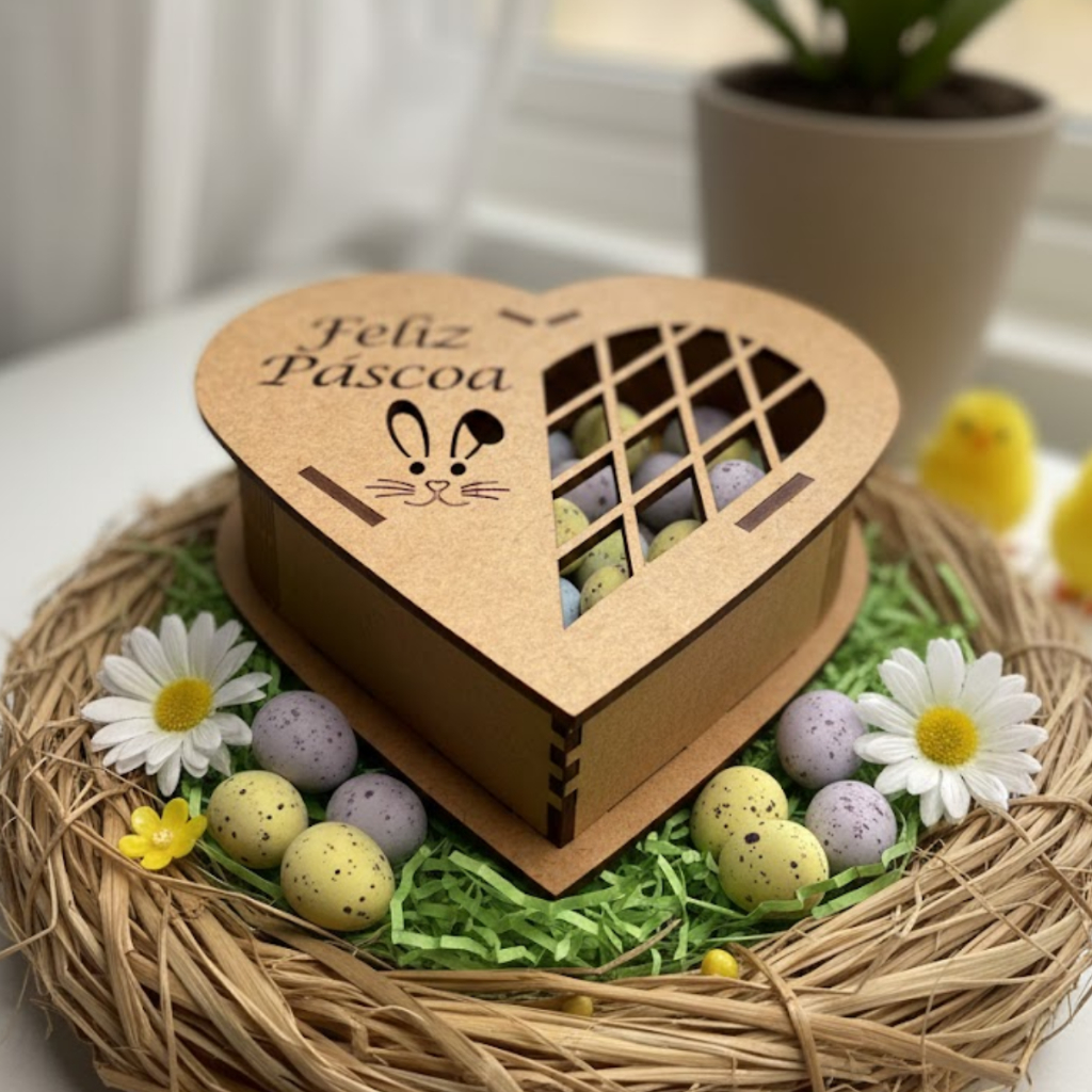 Kit 10 Caixas Coração MDF Cru para Presente Lembrancinha Bombom Com Frases  Pegue e Monte