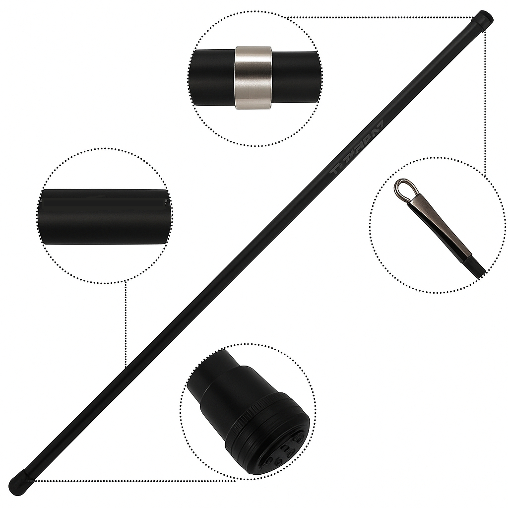Vara de Mão Pesca Telescópica Gomo Longo