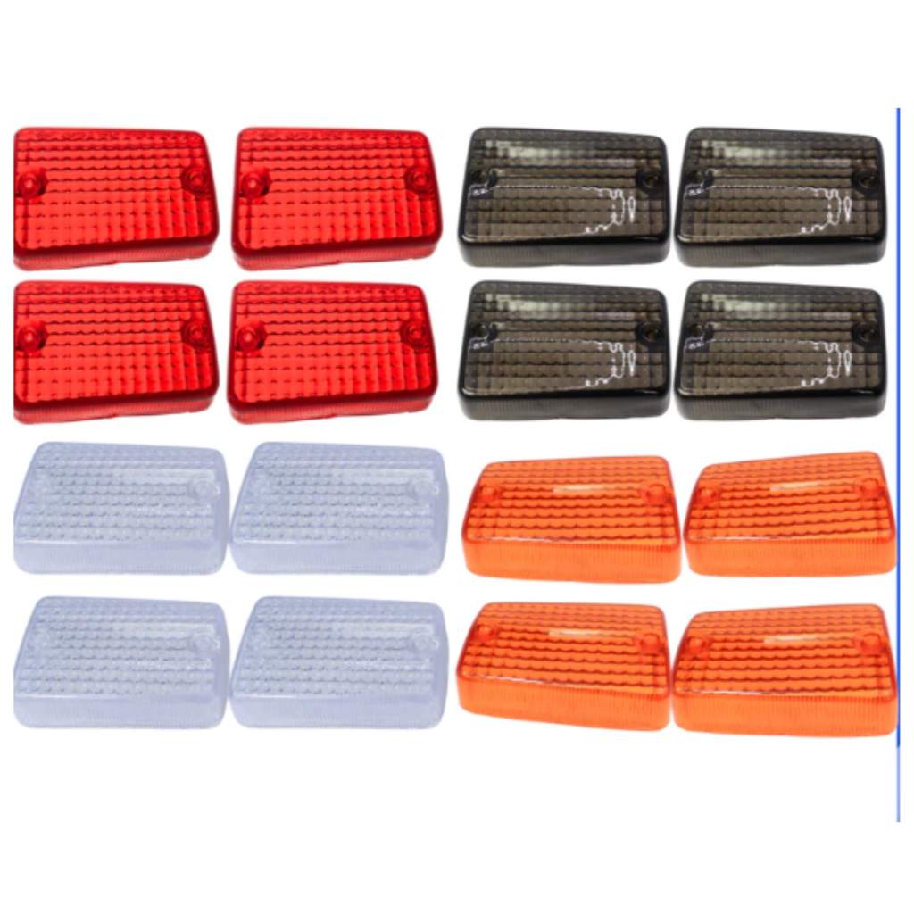 4 Lente Pisca CG ML Today Titan 125 1983 A1999 Laranja Fumê Cristal Modelo Original Honda Moto