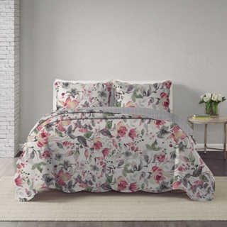 Cobre Leito Colcha King Milão 3 Peças Dupla Face Corttex em Oferta na Shopee