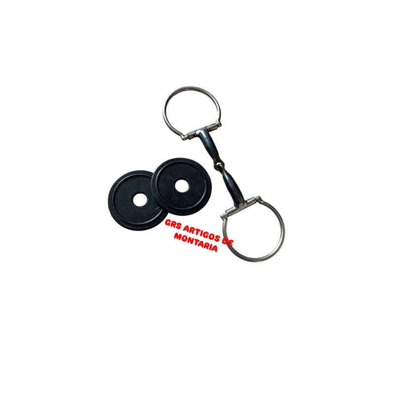 Bridão D Bocal De Ferro Grosso E Protetor De Boca Lateral Em Borracha - OFERTA ATÉ SEGUNDA E ENVIO RÁPIDO em Oferta na Shopee