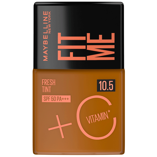 Base Líquida Maybelline NY Fit Me Fresh Tint com Vitamina C e FPS50 - 30ml