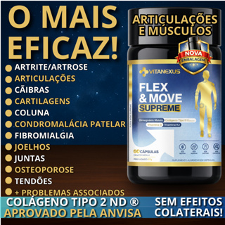 Dores Articulares E Musculares 1230mg - Fórmula Completa Colágeno Tipo 2 + Magnésio Dimalato + D3k2 em Oferta na Shopee