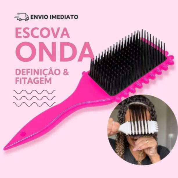 Escova de Alta Qualidade para Cachos | Definição e Brilho Intenso em Oferta na Shopee