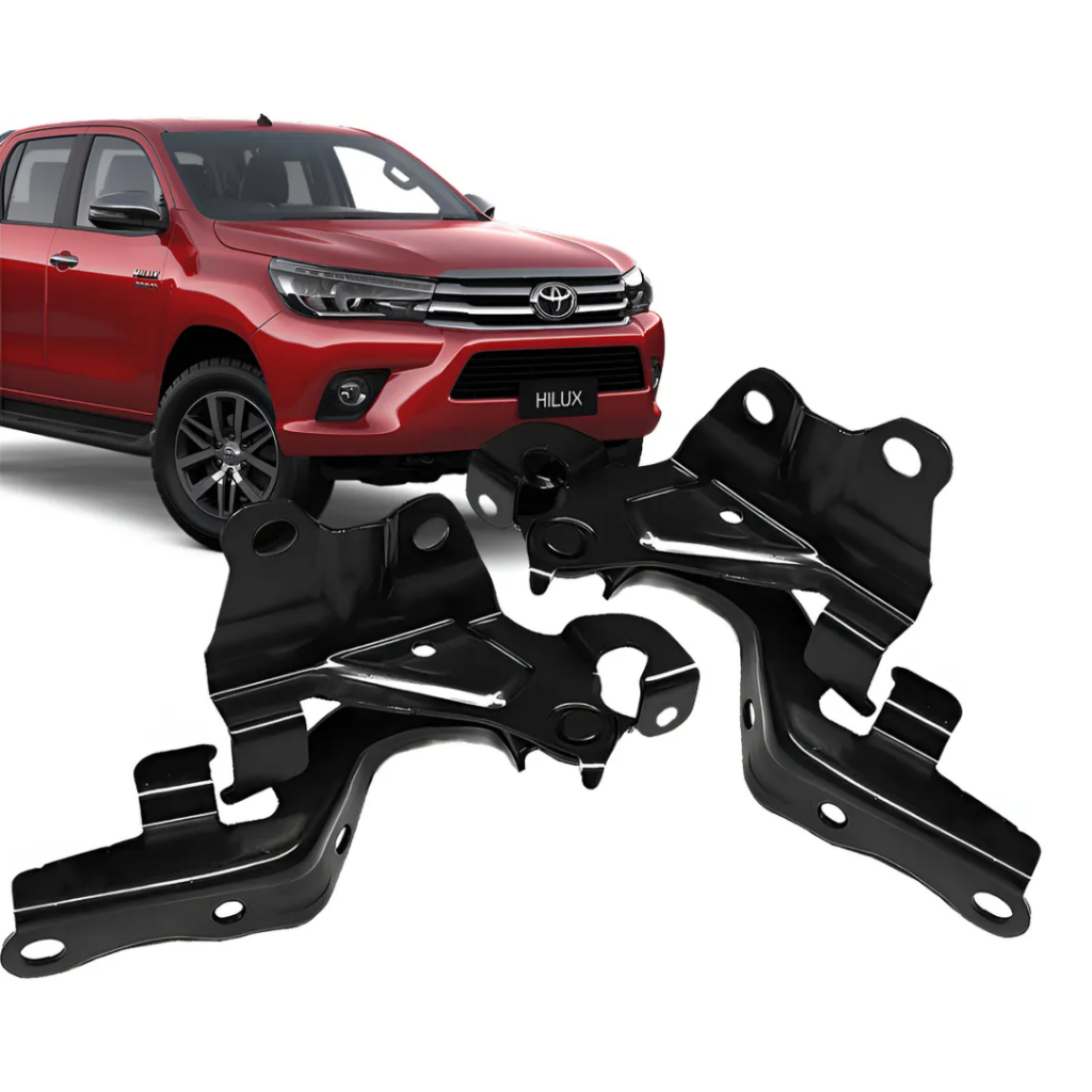 Par Dobradiça Braço Capô Dianteiro Hilux 2016 2017 2018 2019 2020 2021 2022 2023