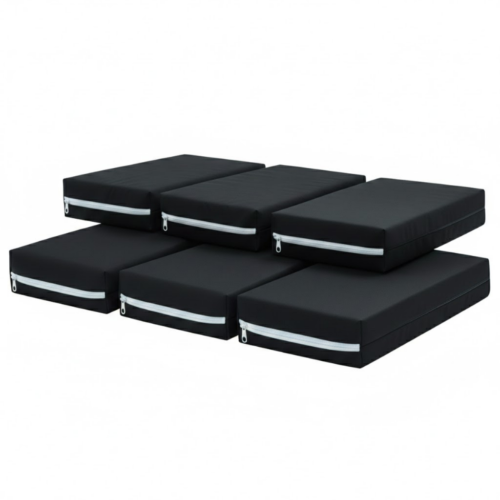 Kit 6 Apoio De Cabeça Fisioterapia Yoga Almofada Pilates Fisioterapia Exercícios