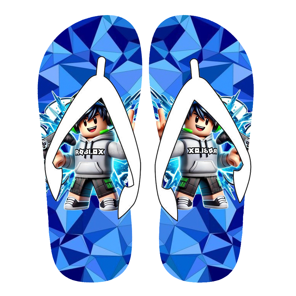 Chinelo Roblox Infantil/Adulto Confortável Antiderrapante | Personagem Jogo Roblox