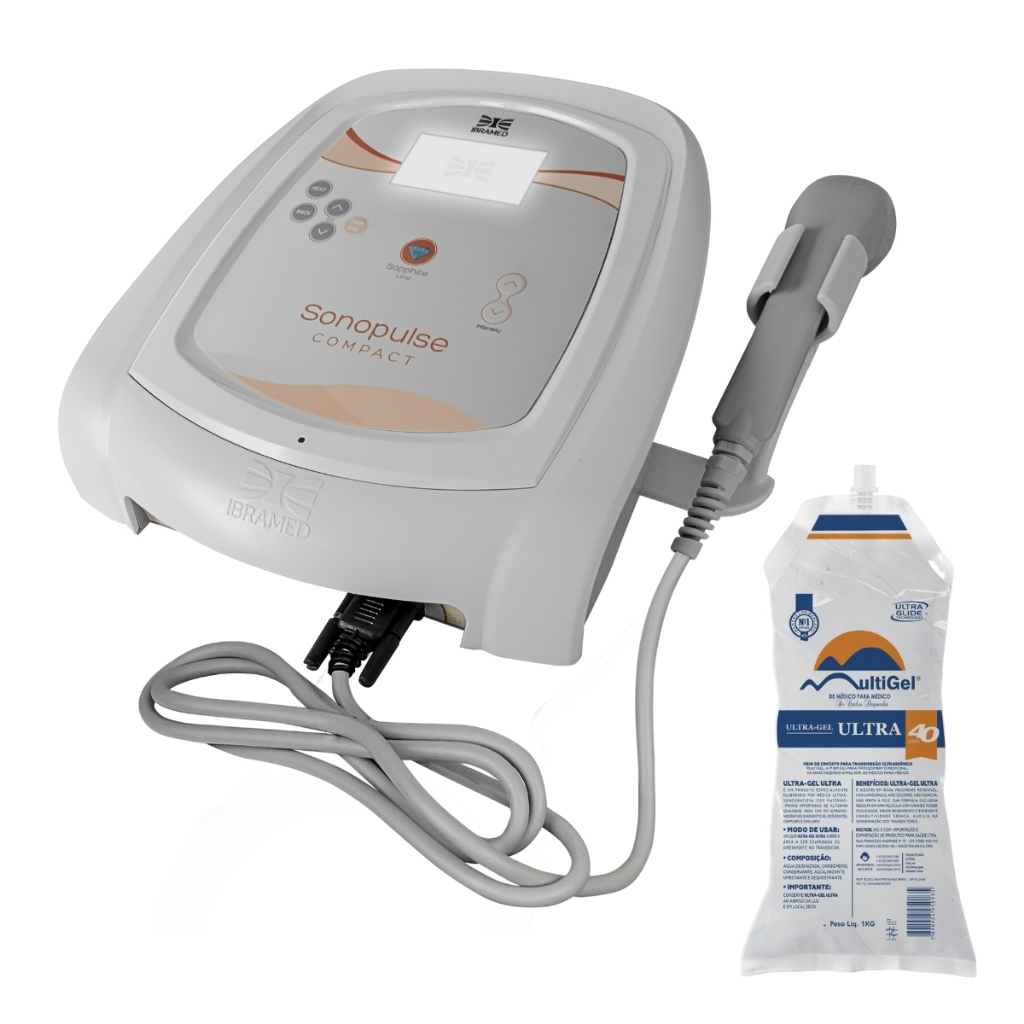 Sonopulse Compact Aparelho De Ultrasom De 3 Mhz + 1 Gel RMC em Oferta na Shopee