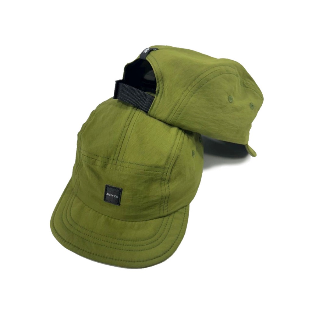 Boné Anth Co Five Panel Aba Curta Retrô Vintage Verde