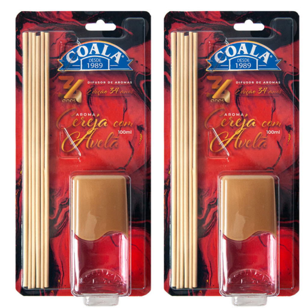 Coala Difusor Aroma Cereja com Avelã Kit com 2 unidades Ambiente Cheiroso