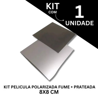 Kit Pelicula Polarizada + Prateada 8x8cm para Display ou Paineis / Relogios em Oferta na Shopee