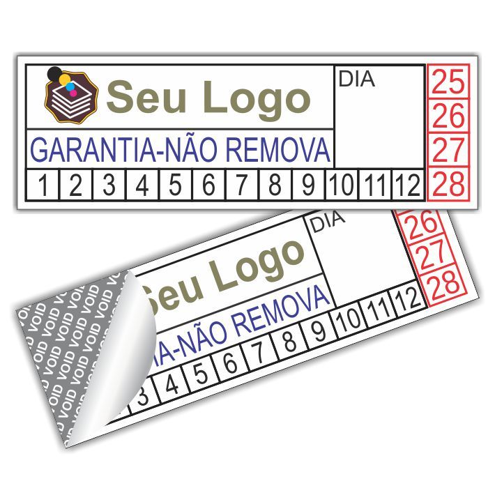2000 a 500   Lacre Segurança Selo Etiqueta Garantia Void 3x1 Cm
