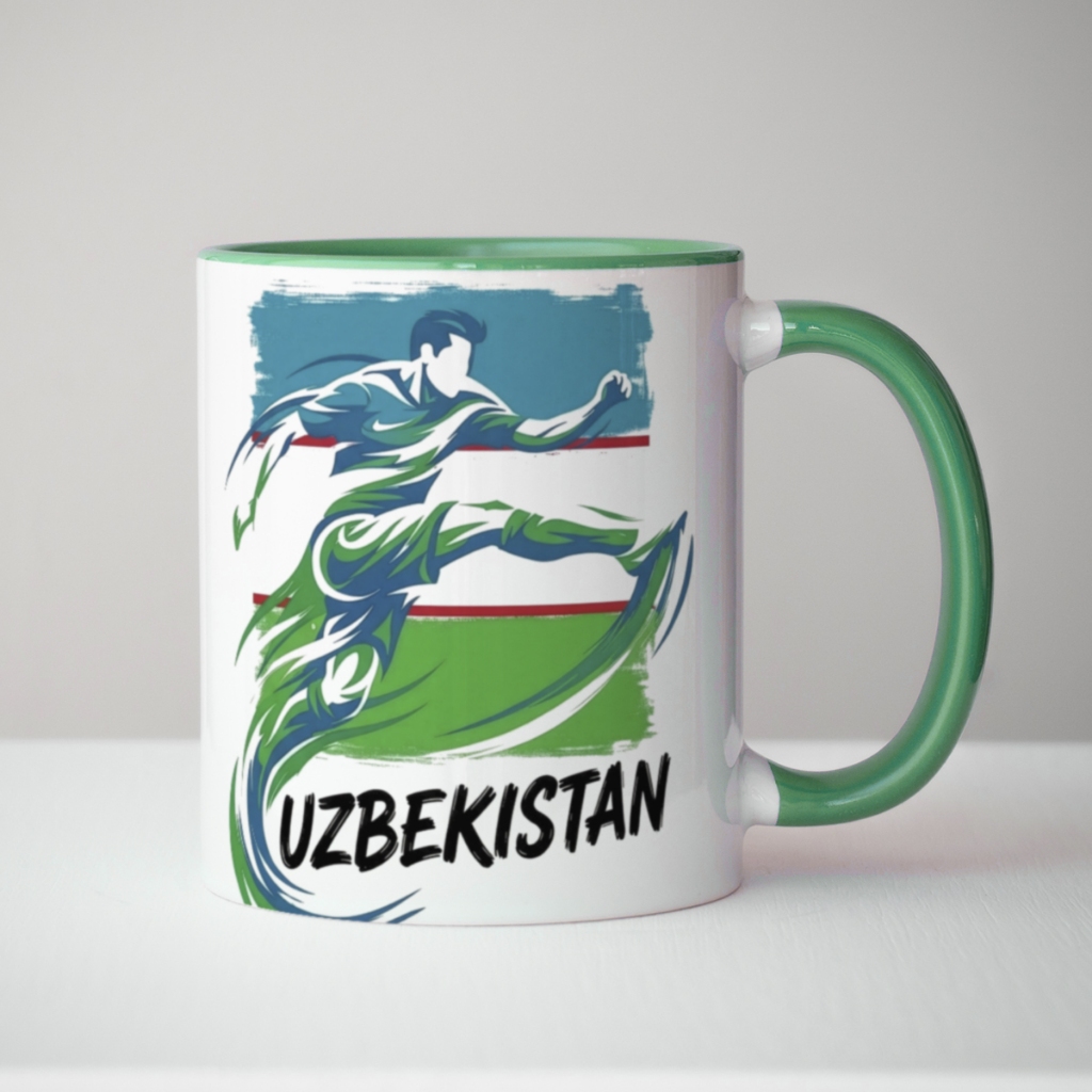 Caneca xicara Copa Futebol Uzbekistan Uzbequistão 26a