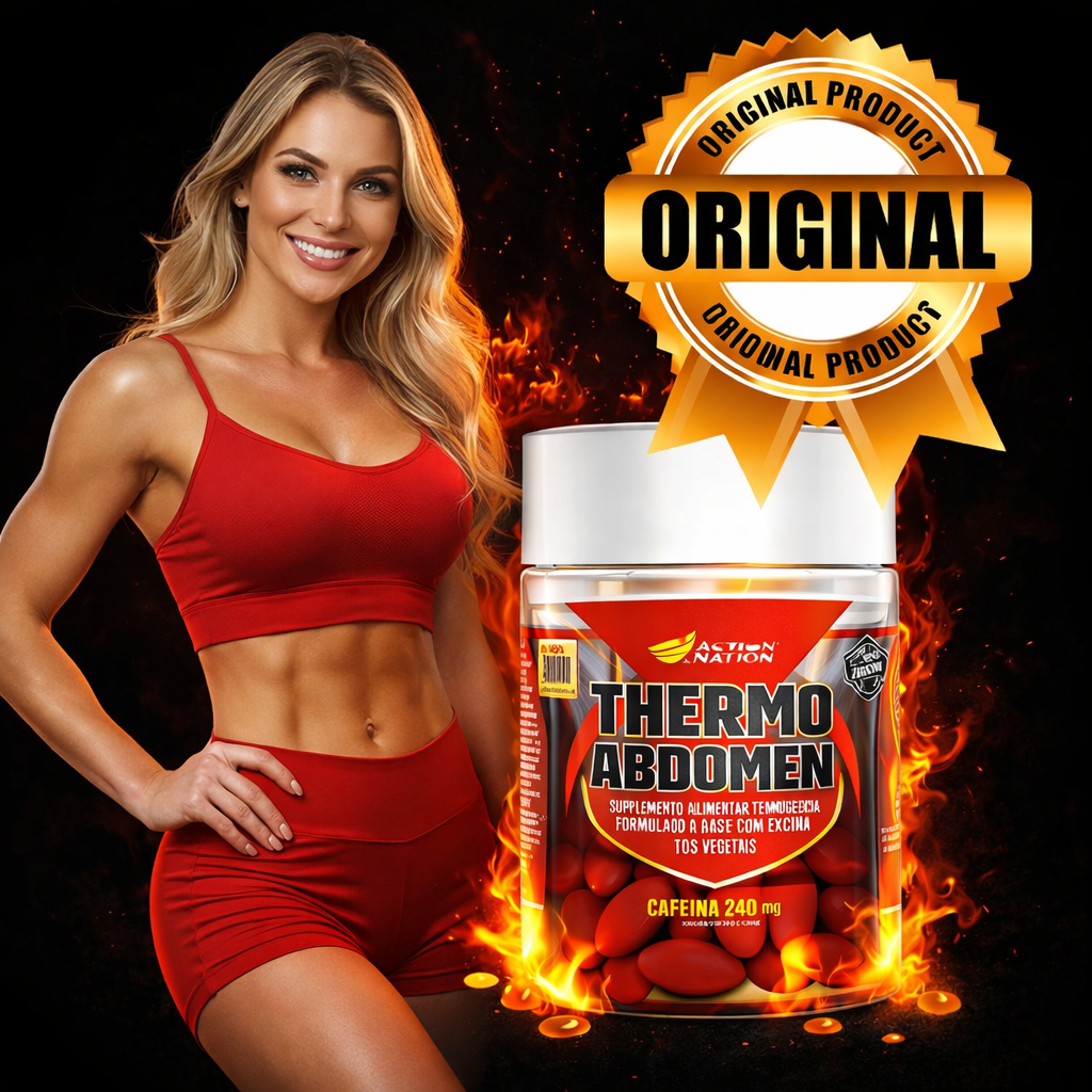 Thermo Abdomen Termogênico Cafeína Guaraná 30Comp Bodyaction