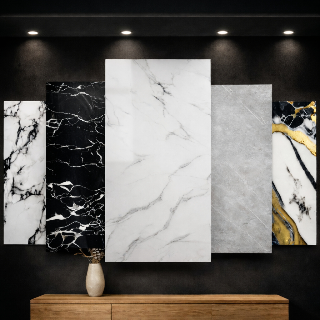 Kit 40 Placas Adesiva 3d Mármore De Parede Relevo Lavável 30cm X 60cm em Oferta na Shopee