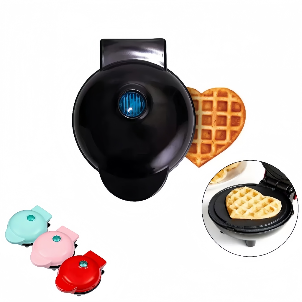 Maquina Para Fazer Waffle Portátil Antiaderende 110v 350w lanche elétrico