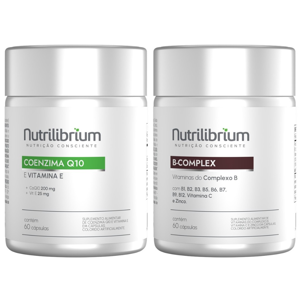 Coenzima Q10 Com Vitamina E 60 Caps + Vitaminas Complexo B 60 Caps Nutrilibrium em Oferta na Shopee