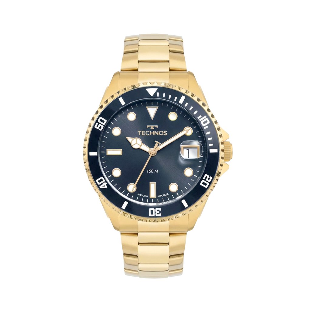Relógio Technos Masculino Analógico Dourado Casual  15ATM 2415DW1A
