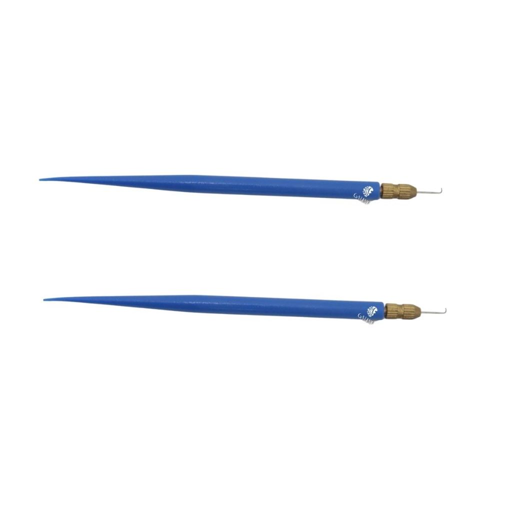 Kit 2 Agulhas De Mandril De Alta Performance e Precisão Para Confecção De Front Lace E Top Clousure