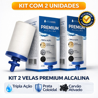 02 Velas Para Filtro De Barro Tripla Ação PREMIUM ALCALINA Para Todos Os Filtros - ENVIO IMEDIATO em Oferta na Shopee